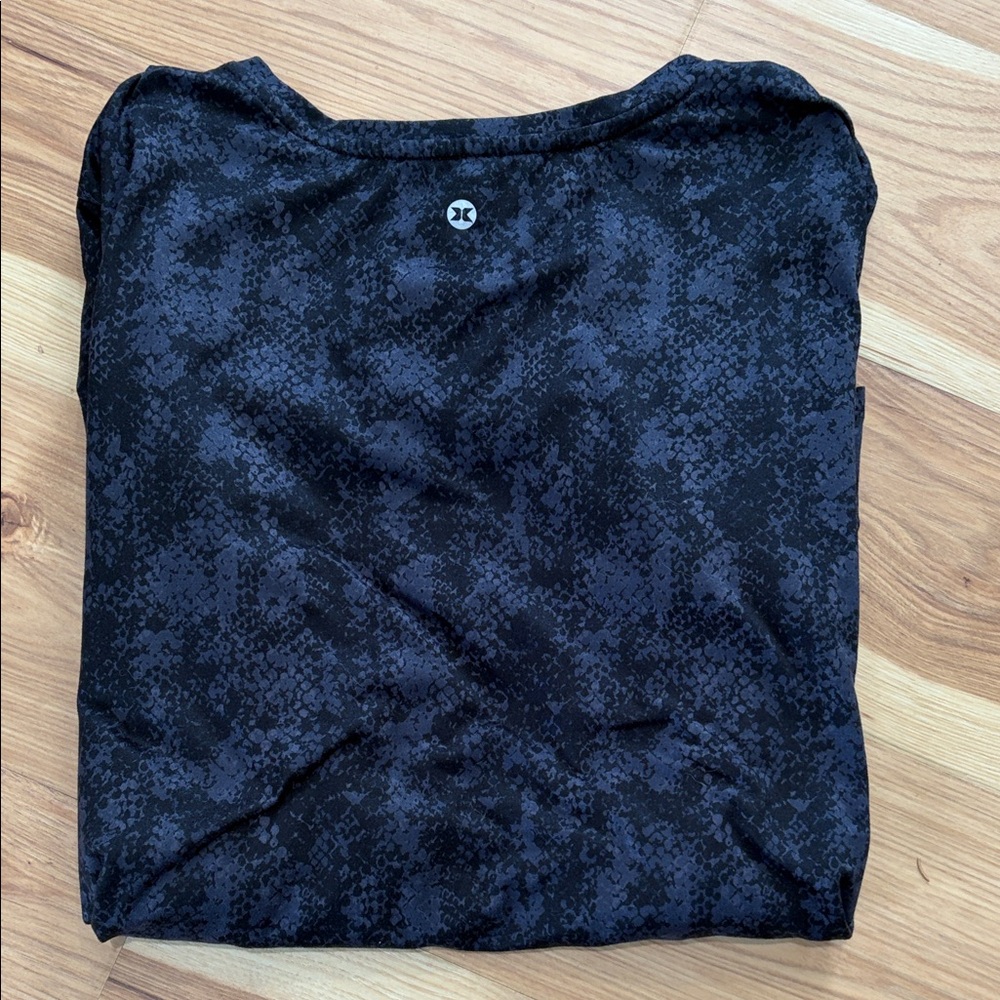 RBX Black Patterned Long Sleeve Tee - Picture 4 of 4